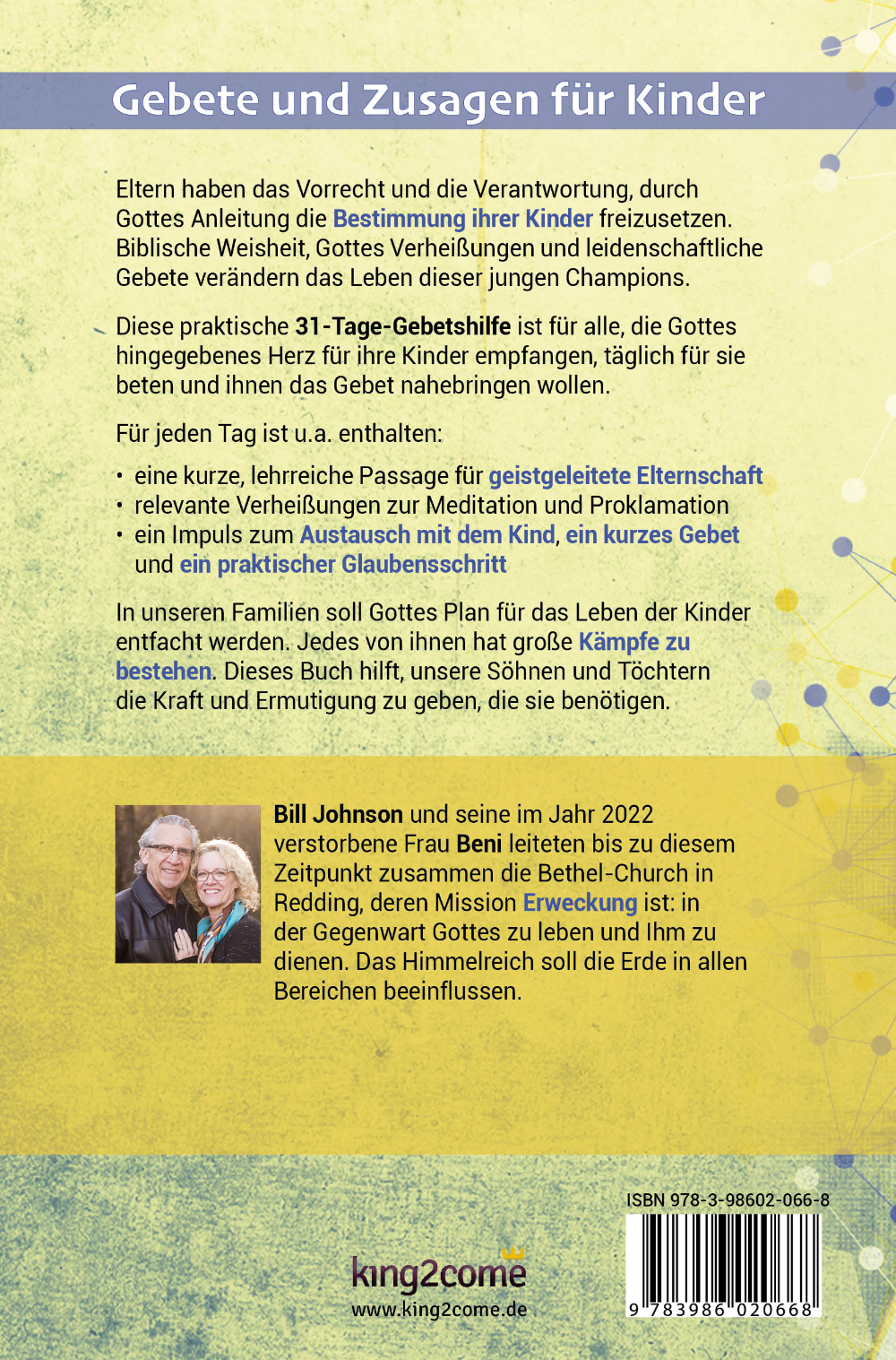 Gebete und Zusagen für Kinder (Bill & Beni Johnson)