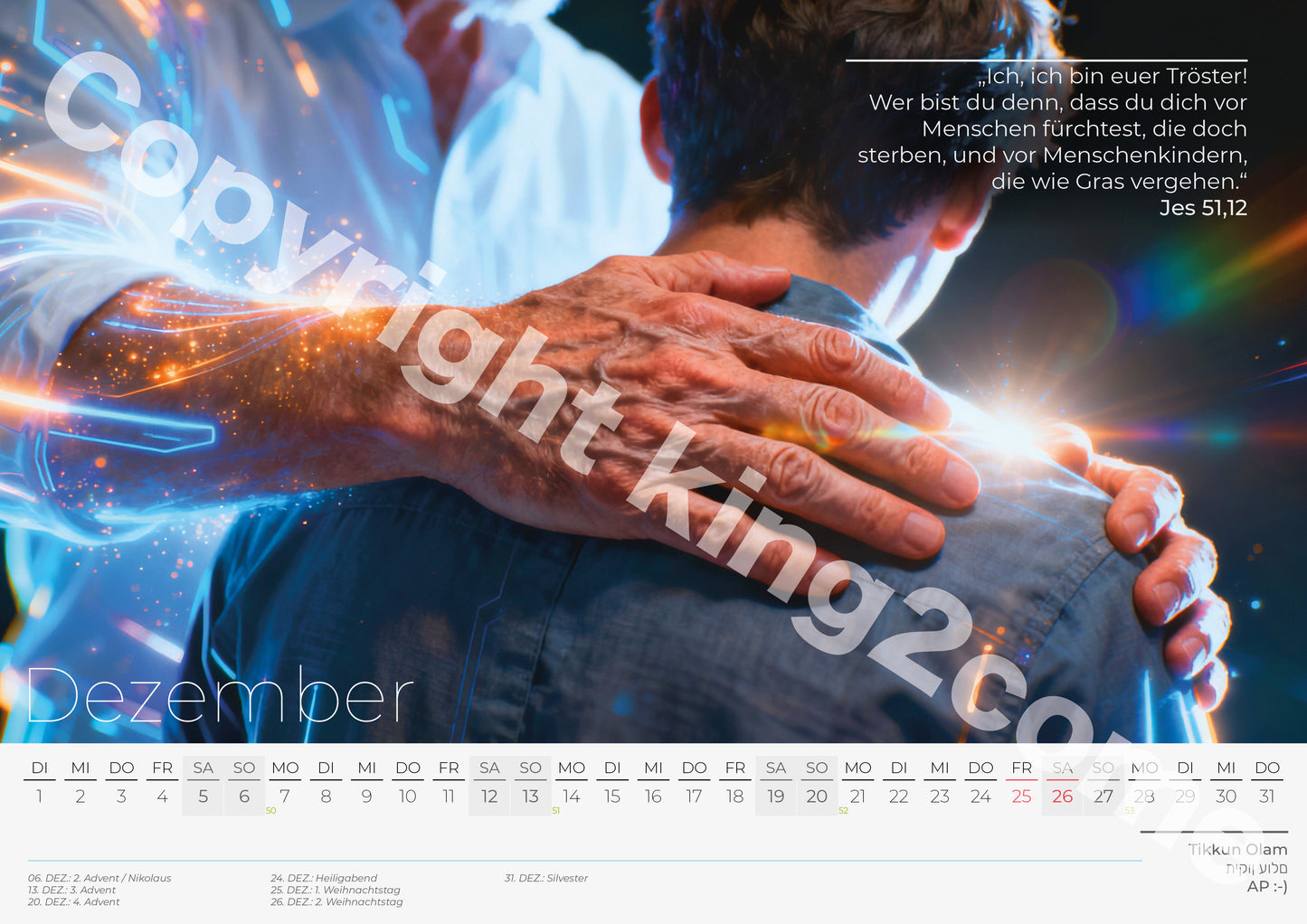 Ich bin der Ich bin - Monatskalender 2026