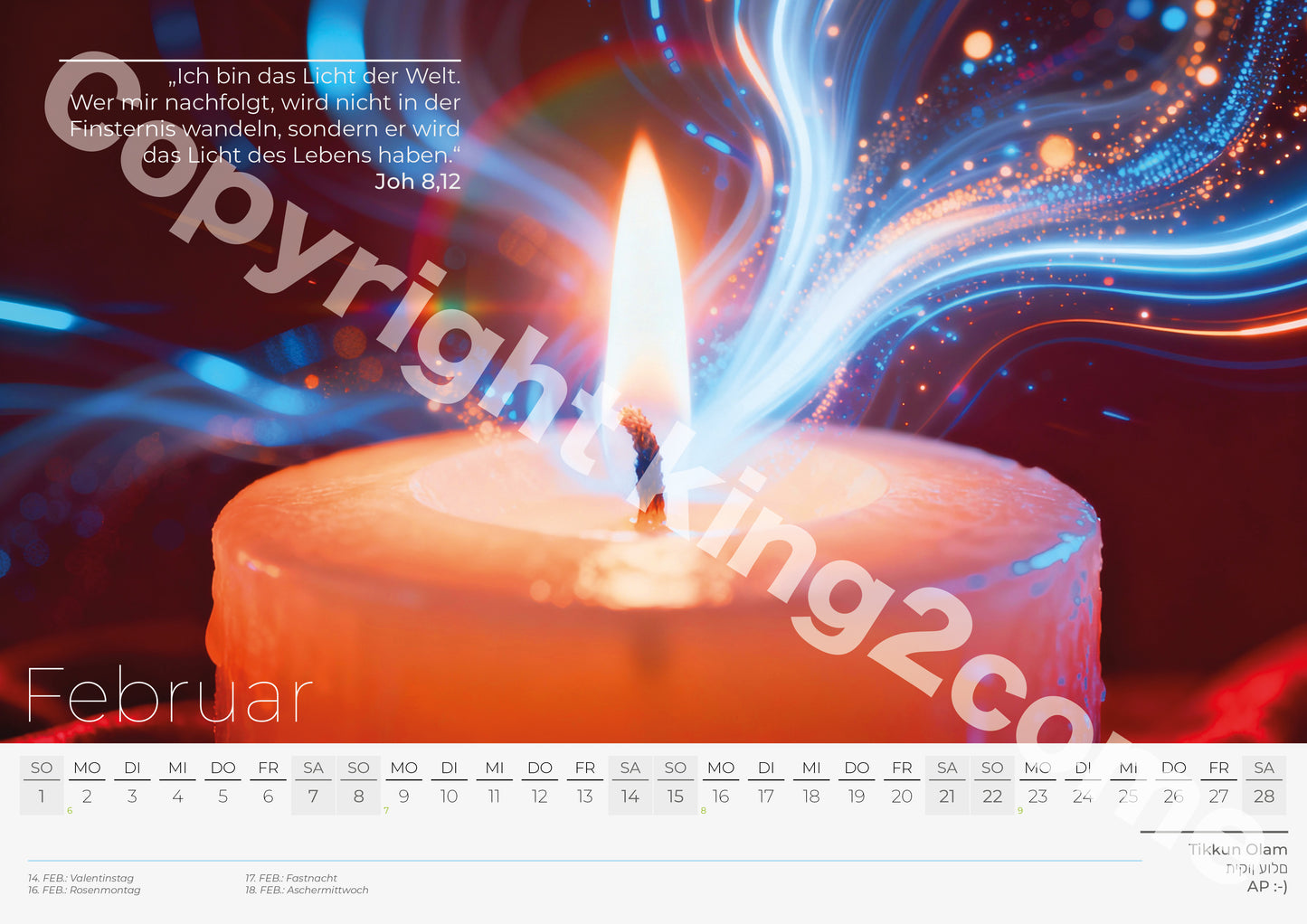 Ich bin der Ich bin - Monatskalender 2026