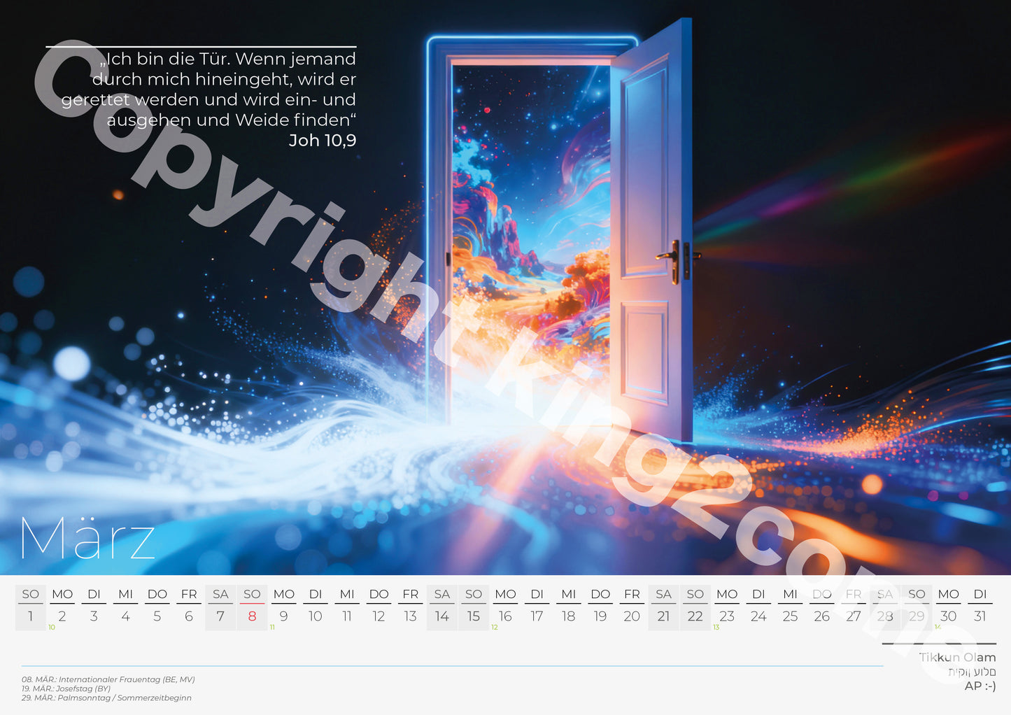 Ich bin der Ich bin - Monatskalender 2026