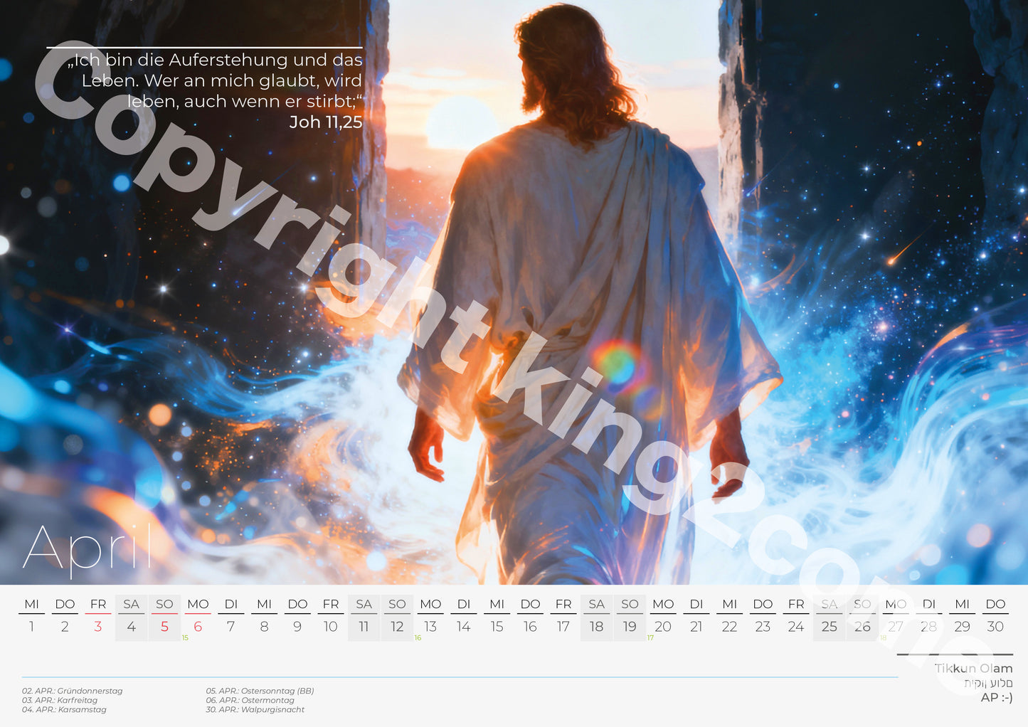 Ich bin der Ich bin - Monatskalender 2026