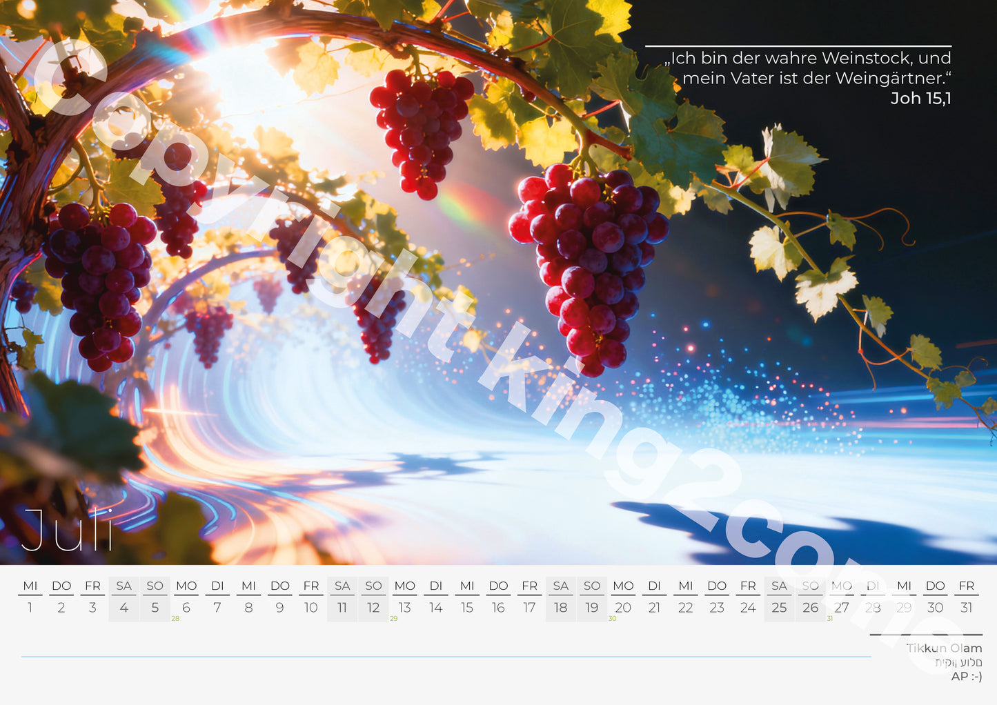 Ich bin der Ich bin - Monatskalender 2026